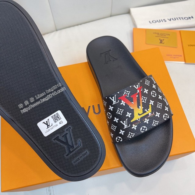 LV專櫃經典款涼拖鞋 高版本LOUIS VUITON路易威登最新款拖鞋情侶款 dx2705
